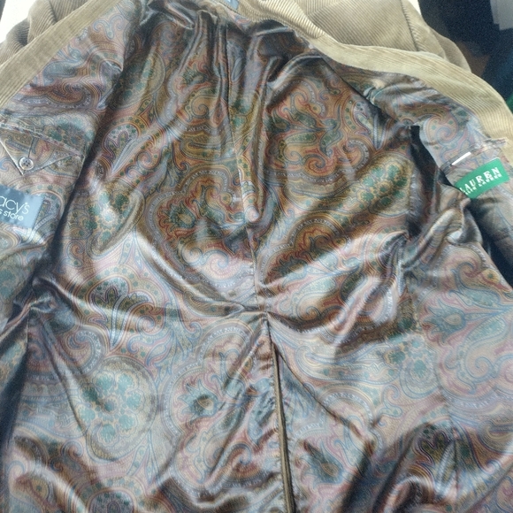 Ralph Lauren Macy’s Corduroy Blazer Jacket Mens Collection 44RL Sport Coat - Picture 8 of 14